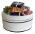 Late 20th Century Italian Porcelain Lidded Box With Wrapped Presents Detail For Sale