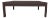 Karl Springer Style Linen-Raffia Coffee Table in Bittersweet Chocolate Color For Sale