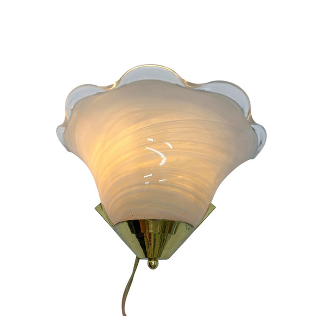 Shell Shaped Glass Wall Lights in the style of La Murrina, 1980s, Set of 2 For Sale - Image 11 of 13