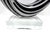 Vintage Sculpted Art Glass Murano Style Black & White Swirl Sculpture For Sale In Dallas - Image 6 of 6