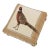 00 Strutting Pheasant Tapestry Footstool With Bun Feet For Sale
