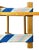 Wood 1980s Vintage Striped Needle Point Wooden Luggage Rack For Sale - Image 7 of 8