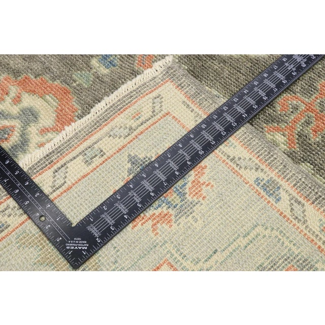 Early 21st Century Earth-Tone Turkish Oushak Rug - 05'02 X 07'06 For Sale - Image 5 of 9