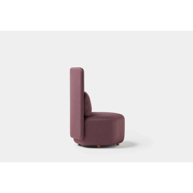 Contemporary Hex Armchair with High Backrest Without Side Panels by Pepe Albargues For Sale - Image 3 of 5