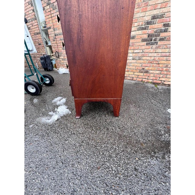 Brown 19th Century American Bow Front Chest of Drawers For Sale - Image 8 of 12