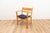 Set of four Armchairs by Hans J. Wegner for Getama. The chairs come with a blue fabric upholstery on the seating and...