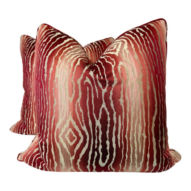 Thibaut "Traduzione" in Sun Baked 22" Pillows-a Pair For Sale