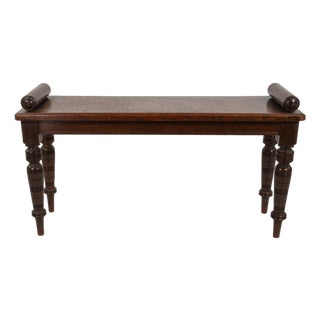 English Oak Window Bench Circa 1880 For Sale