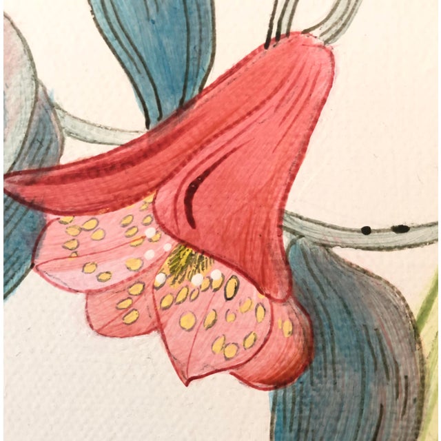 Allison Cosmos "Toucan Play at That Game" Tropical Bird Painting in the Chinoiserie Style For Sale - Image 4 of 6