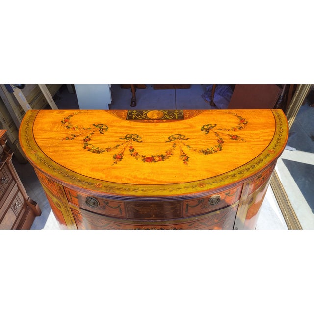 Wood Adams Painted 1920s Credenza Sideboard For Sale - Image 7 of 12