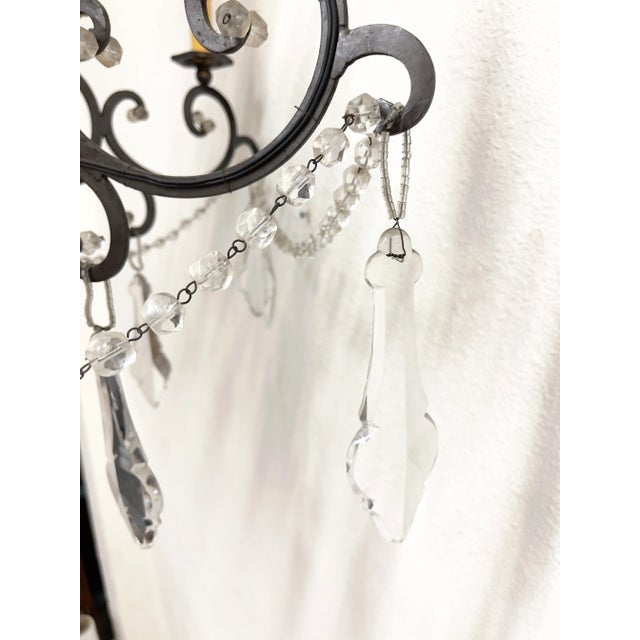 1970s Vintage Iron Chandelier For Sale - Image 5 of 13