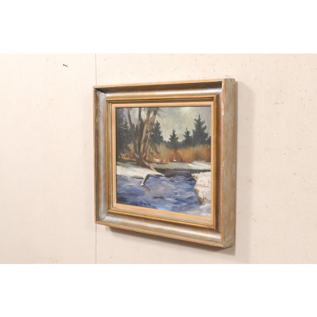 Mid 20th Century "Pot Creek" Taos, New Mexico Oil Painting For Sale - Image 10 of 13