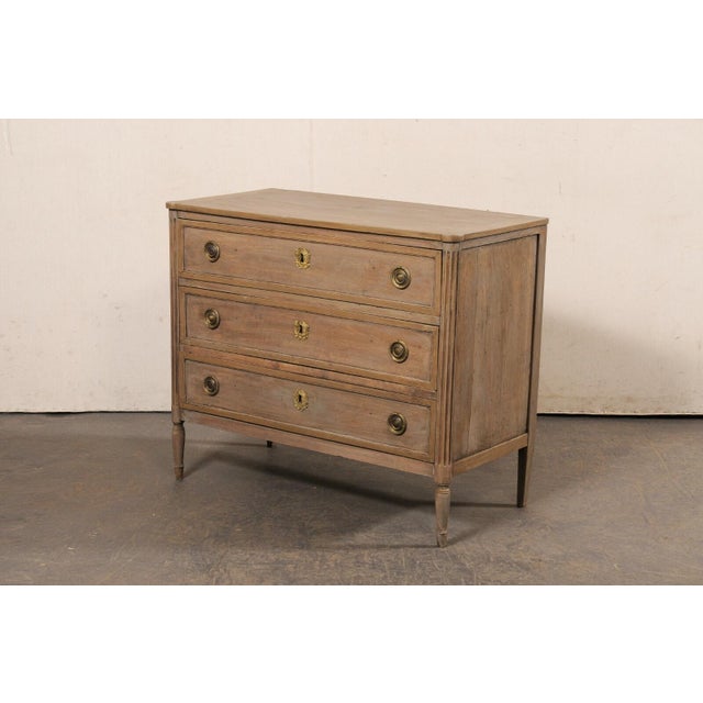 French Neoclassical 3-Drawer Commode,19th C For Sale - Image 4 of 11