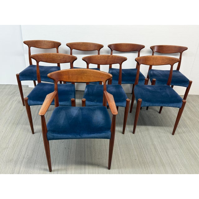 Wood Arne Hovmand-Olsen for Mogens Kold Møbelfabrik Dining Chairs, Set of Eight For Sale - Image 7 of 14