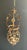 Maison Baguès 1940s Large gilded metal lantern with foliage decorations by Signe Palladio for Maison Baguès For Sale - Image 4 of 12