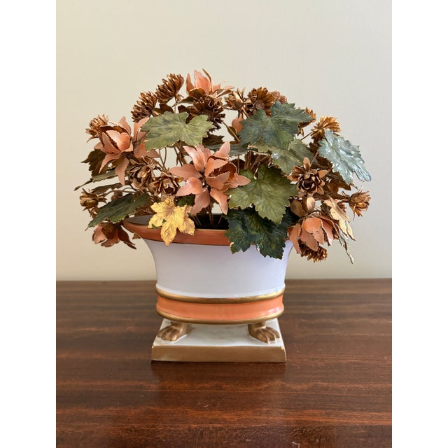 Peach Jane Hutcheson for Gorham Enamel Flowers Fleurs Des Siècles, Circa 1970s For Sale - Image 8 of 9