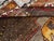 Galerie Shabab Collection Mid-20th Century Handmade Turkish Tribal Room Size Rug in Brown Yellow and Red For Sale - Image 10 of 10