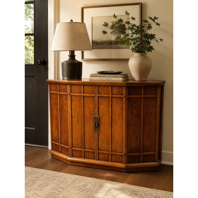1960s John Van Koert for Drexel 2-Door Walnut Cabinet For Sale - Image 14 of 14