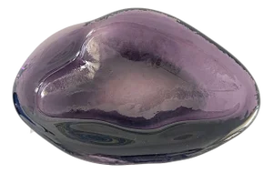 Vintage 1950s Blenko Glass Free Form Amoeba Dish Designed by Winslow Anderson