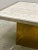 Brute Travertin Coffee Table with Brass Base and Chrome Edges, 1970s For Sale - Image 10 of 11