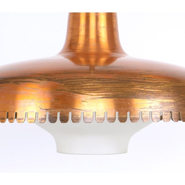 Vintage Copper and Glass Pendant Lamp by Jørn Utzon, 1940s For Sale - Image 11 of 13