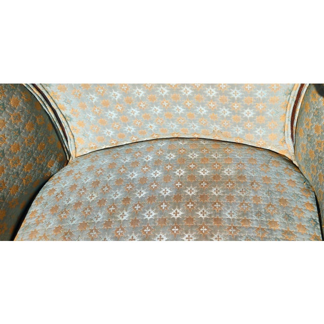 Antique Louis XV Style Bergère Barrel-Back Silhouette Armchair – Rococo Revival, Late 1800s For Sale - Image 16 of 18