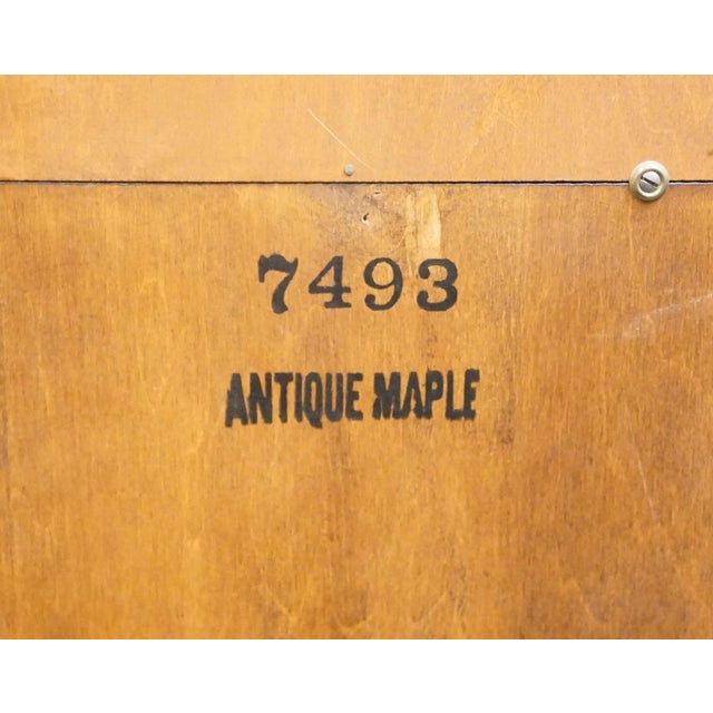 Whitney Furniture Solid Hard Rock Maple Early American 32" Secretary Desk 7493 For Sale - Image 17 of 18