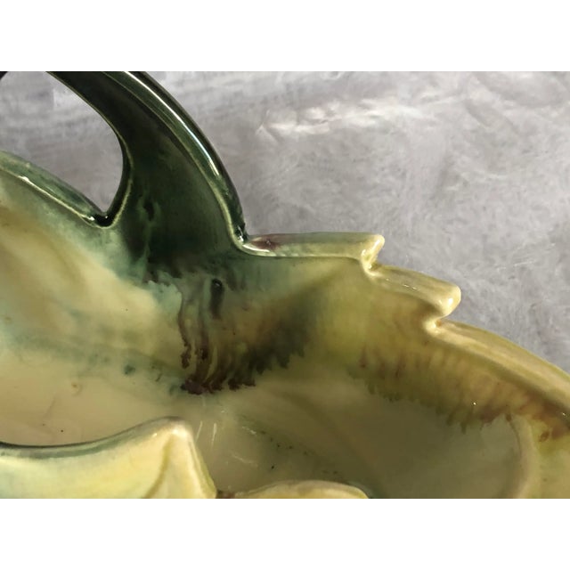 1950s Hull Pottery Basket Indoor Planter For Sale - Image 9 of 13