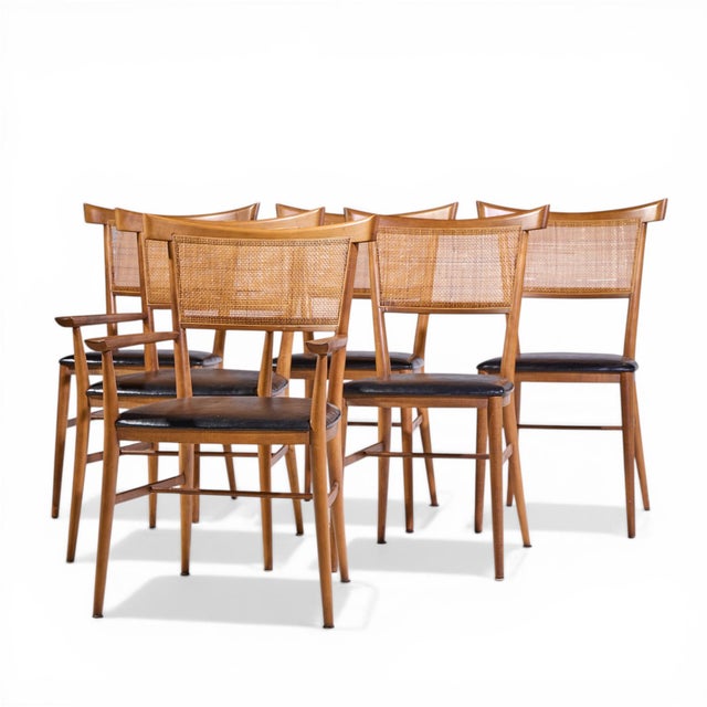 Mid-Century Modern Paul McCobb for Planner Group Mid Century Winchendon Maple and Cane Dining Chairs - Set of 6 For Sale - Image 3 of 18