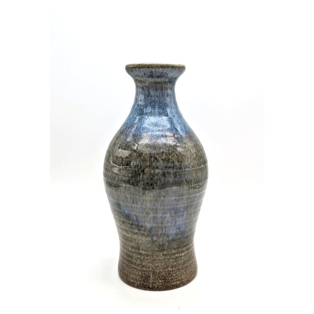 Mid-Century Modern Mid-Century Modern Swedish Stoneware STB Bottle Vase by Carl-Harry Stålhane for Rörstrand, 1957, 1950s For Sale - Image 3 of 6