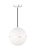 Mid-Century Modern Visual Comfort Modern Hanea Grande Pendant LED Chrome For Sale - Image 3 of 3