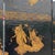 Vintage Chinese Hand Carved and Painted Crackled Room Divider/Screen For Sale In West Palm - Image 6 of 12