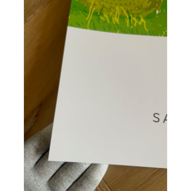 Abstract David Hockney, a Year in Normandie (House and Tree), 2020-2021 (Detail) Composite IPad Painting, Copyright David Hockney, Printed in Uk For Sale - Image 3 of 8