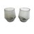 Mid-Century Modern 1990s Smoke Art Deco Cocktail Glasses by Viski - Transparent Grey For Sale - Image 3 of 6