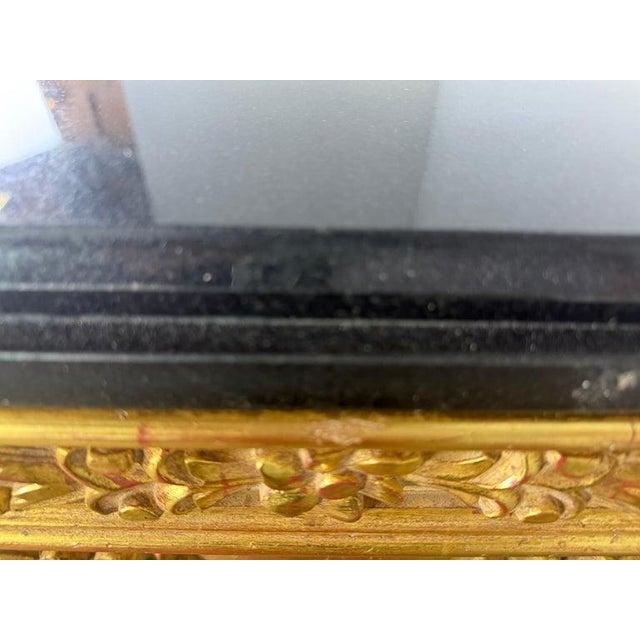 Baroque-Style 22k Gold Leaf Carved Coffee Table With Black Stone Top For Sale - Image 4 of 13