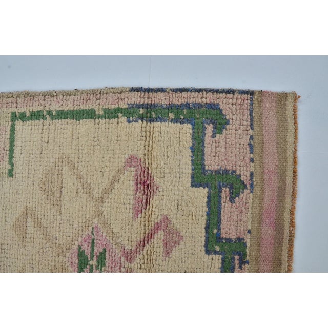 Mid 20th Century Home Living Decor Wool Carpet For Sale - Image 9 of 10