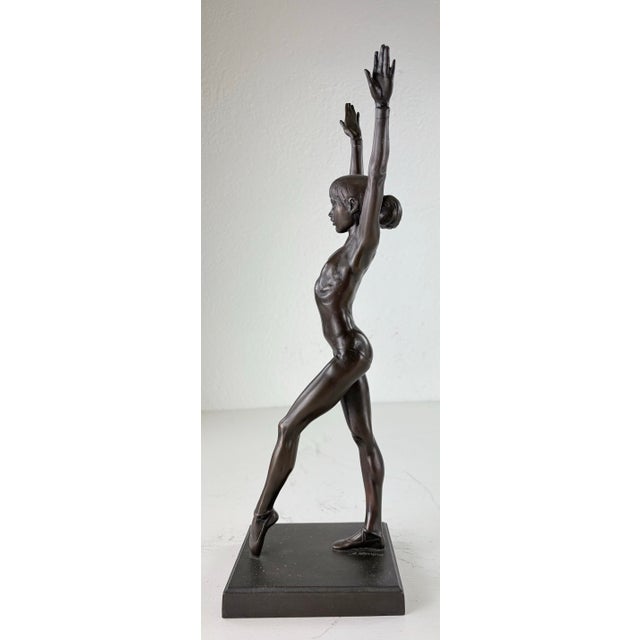 Mid-Century Vintage Bronze Ballerina Sculpture For Sale In Philadelphia - Image 6 of 10