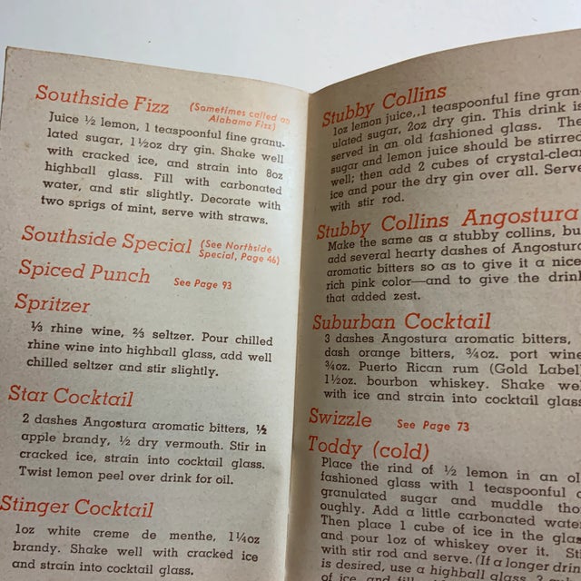 Paper 1950s Miniature Professional Mixing Guide For Sale - Image 7 of 10