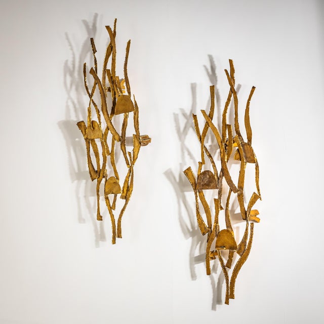 Contemporary Late 20th Century Wall Lights by Salvino Marsura - Pair For Sale - Image 3 of 9