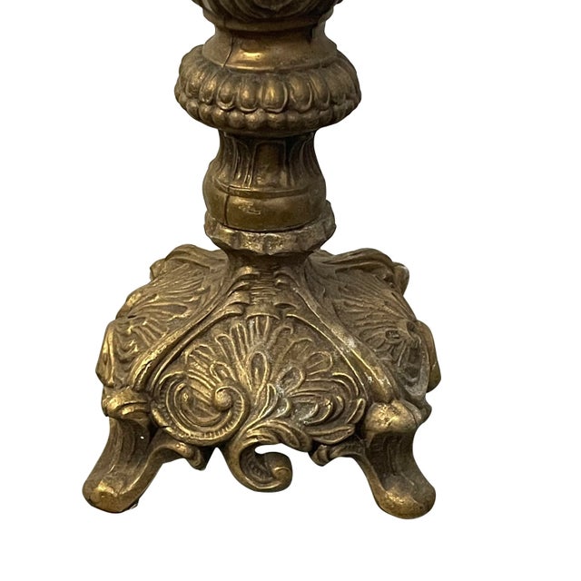 Victorian Vintage Brass Scale Shaped Display Piece For Sale - Image 3 of 4