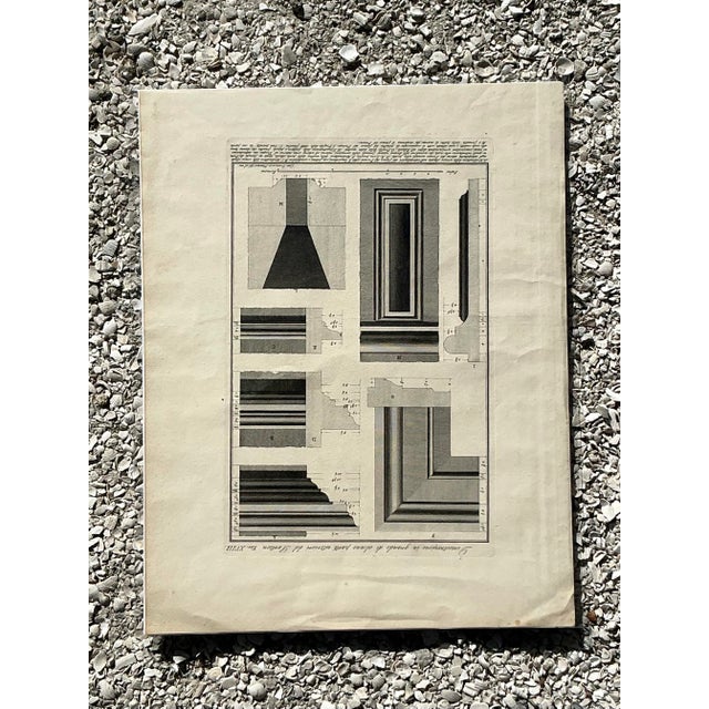Cream Vintage Boho Architectural Original Print For Sale - Image 8 of 12
