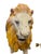 Large Vintage Hand-Painted Carousel Lion Carnival Figure, 80" Long 1 of 2 For Sale - Image 4 of 10