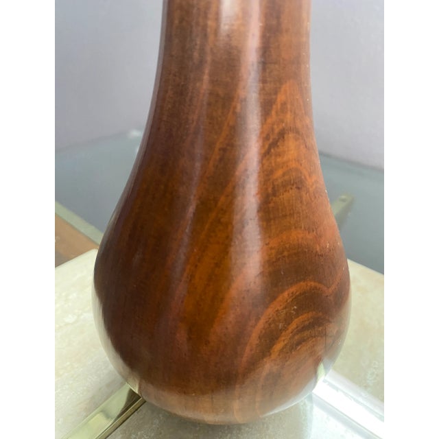 Mid-Century Modern Vintage Wooden Vase For Sale - Image 3 of 5