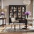 Crafted from solid mahogany and finished in a rich dark walnut stain, this table balances timeless craftsmanship with...