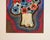 Expressionism Vintage Mid-Century Expressionist Anemone Floral Still Life Mixed Media Painting For Sale - Image 3 of 4