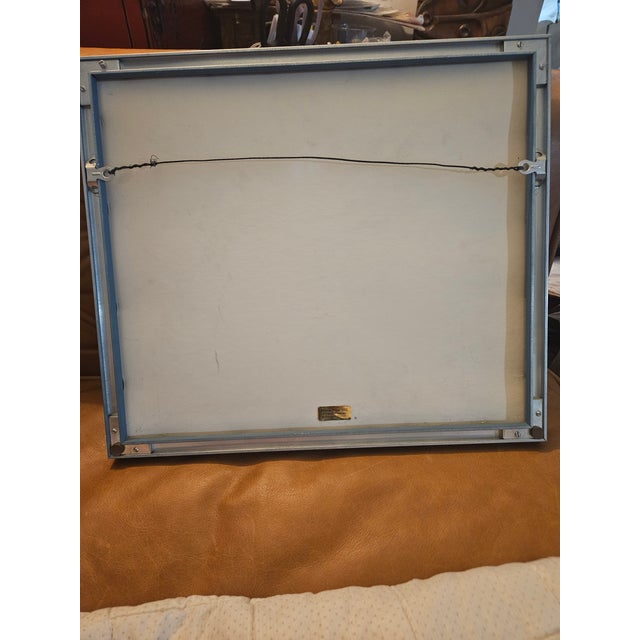 Art Deco Time for the Queen Hearts Rabbit Cross Stitched Framed Art For Sale - Image 3 of 3