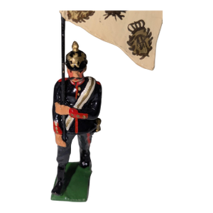 Vintage "Standard Bearer of the 2nd Prussian Foot Guards" Model Soldier