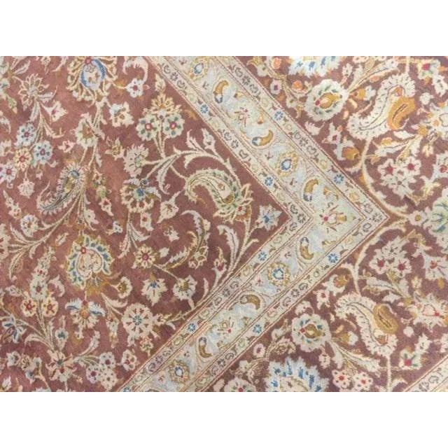 Textile 1970's Persian Kashan Palace Rug, 13'4" X 18'10" For Sale - Image 7 of 10