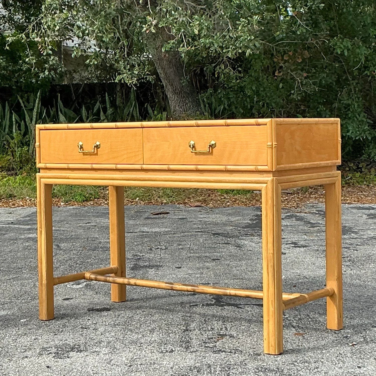 Vintage Coastal Ficks Reed Desk — additional photo 6