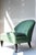 Vintage Round Back Green Upholstered Chair For Sale - Image 4 of 13